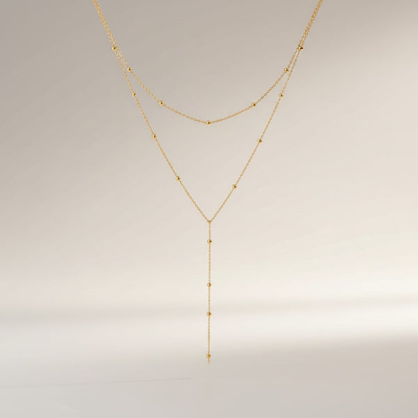 Double Layer Y Necklace