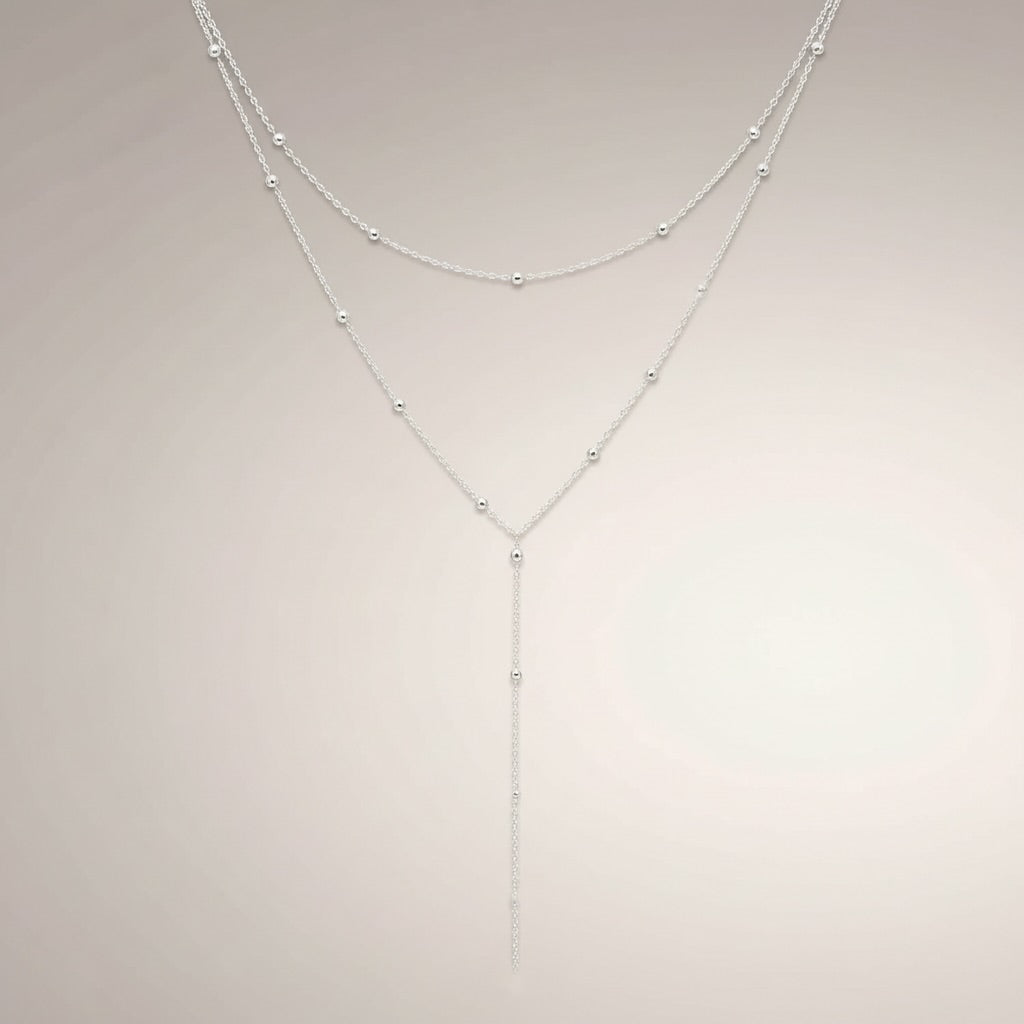 Double Layer Y Necklace