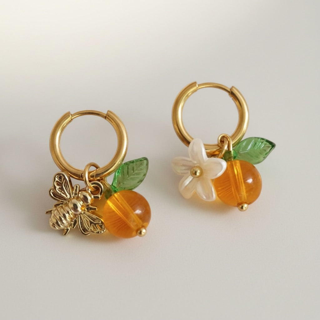 Orange Blossom Earrings