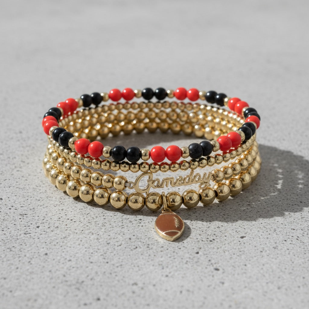 GameDay Football Charm Bracelet