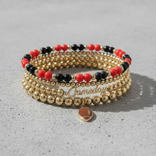 GameDay Football Charm Bracelet