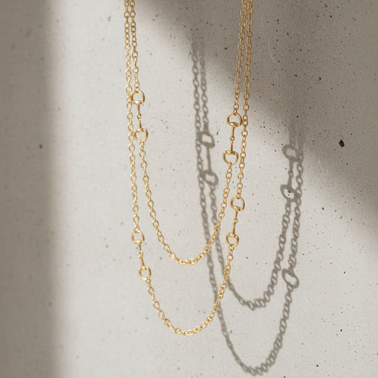 Layered Horsebit Necklace