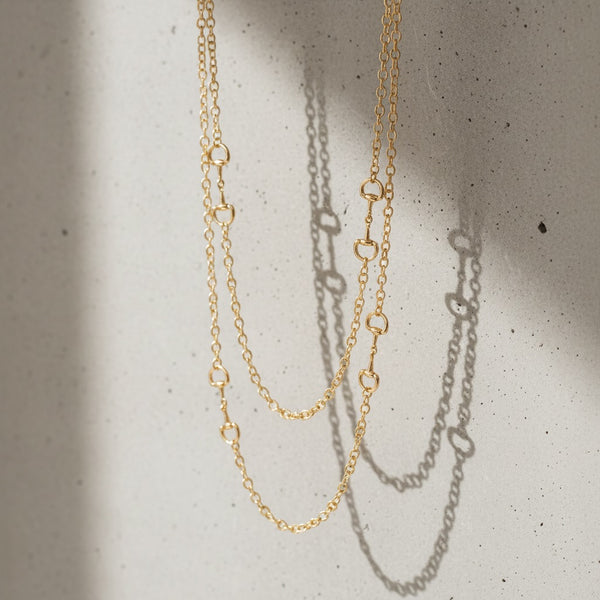 Layered Horsebit Necklace