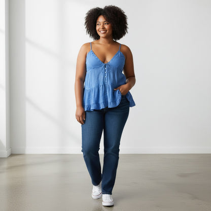 Button Down Cami Top