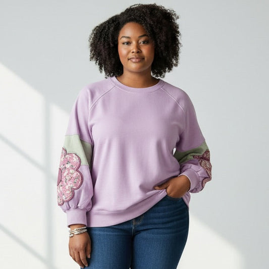 Flower Elbow Blouse