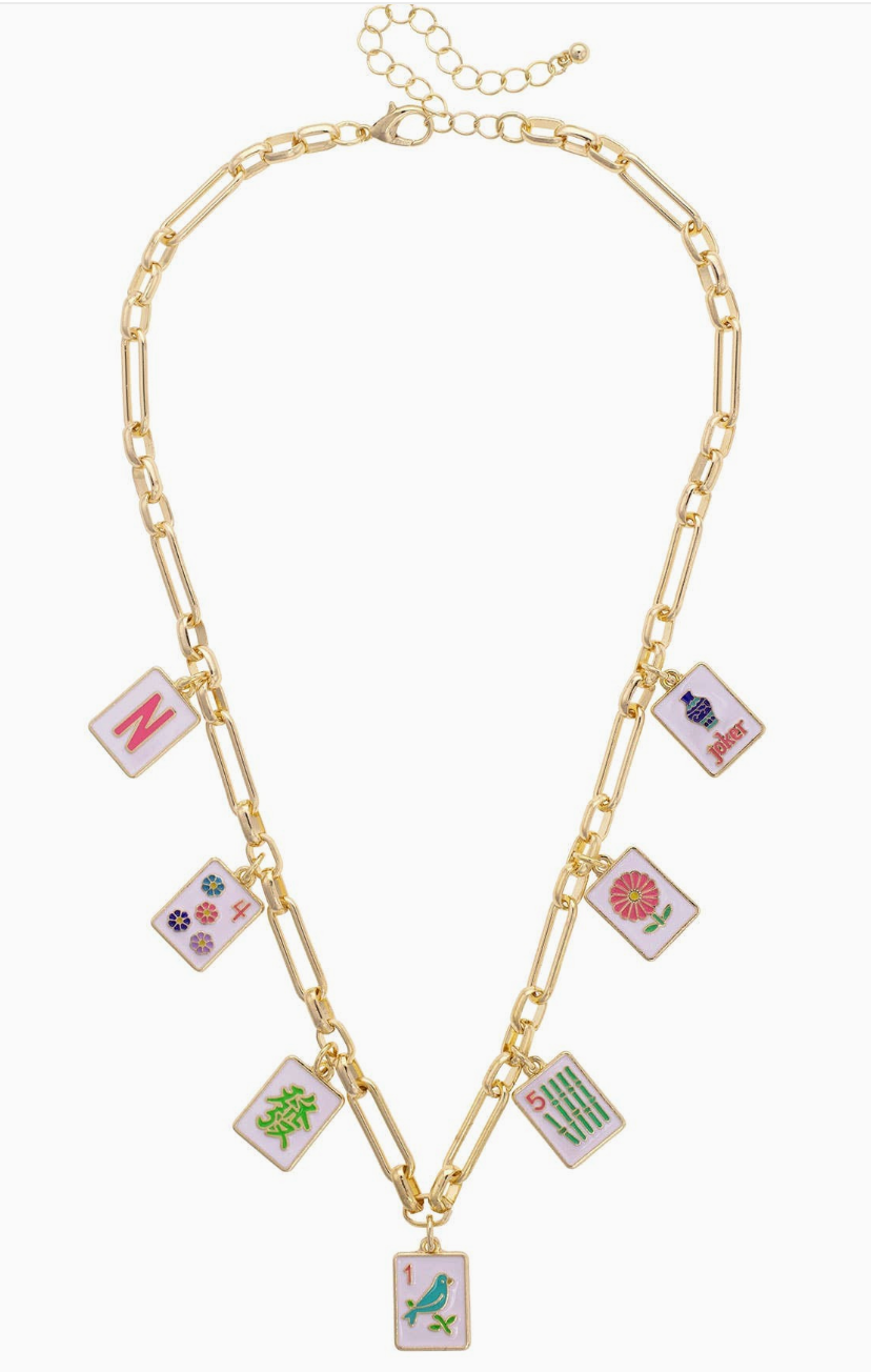 Going Mahjong Charm Necklace