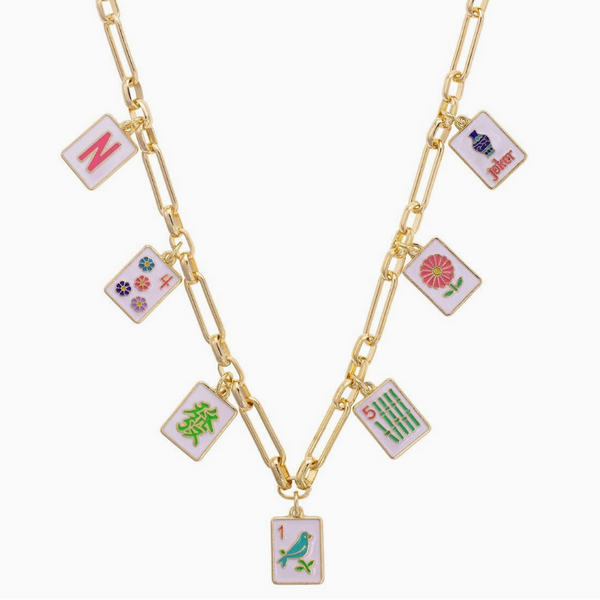 Going Mahjong Charm Necklace