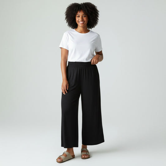 Modal Wide Leg Pants