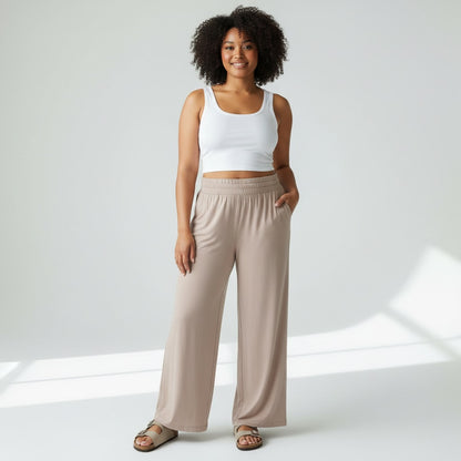 Modal Wide Leg Pants