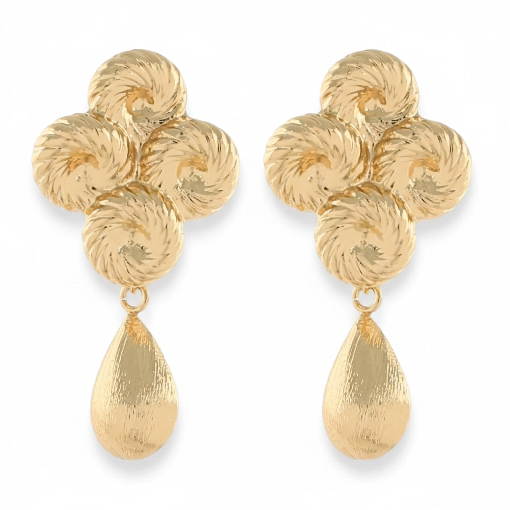 Teardrop & Geometric Earrings