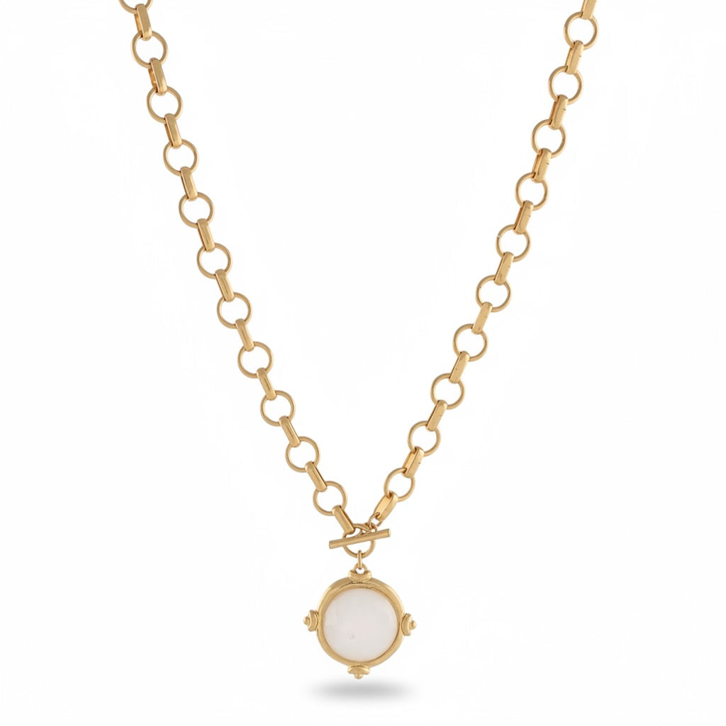 Faceted Stone Necklace
