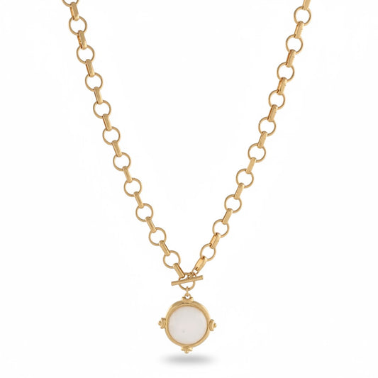 Faceted Stone Necklace
