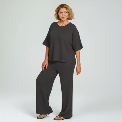 Raised Rib Pant Set