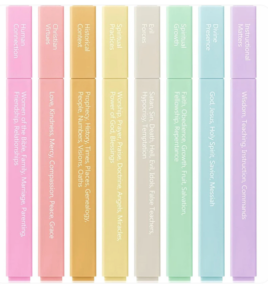 Bible Highlighters with Color-Coding System