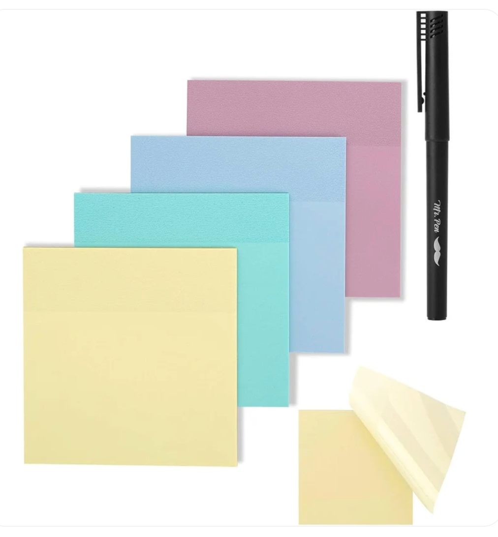 Transparent Sticky Note Set