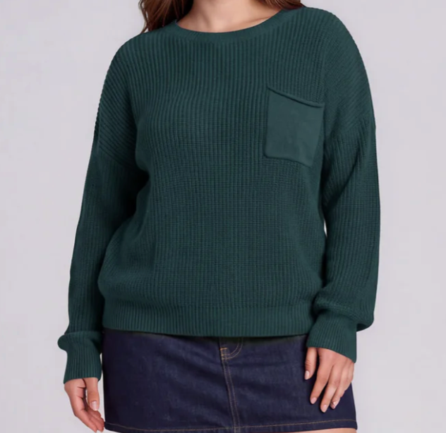 Raw Edge Knit Sweater