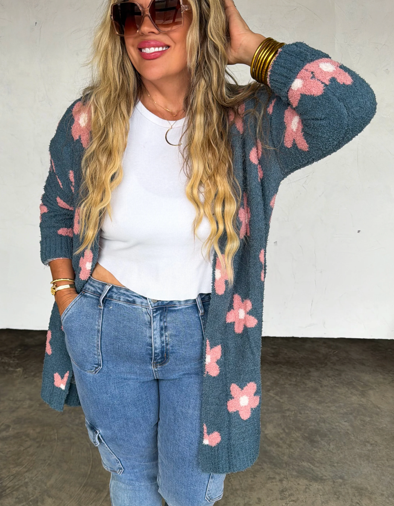 Floral Cloud Cardigain