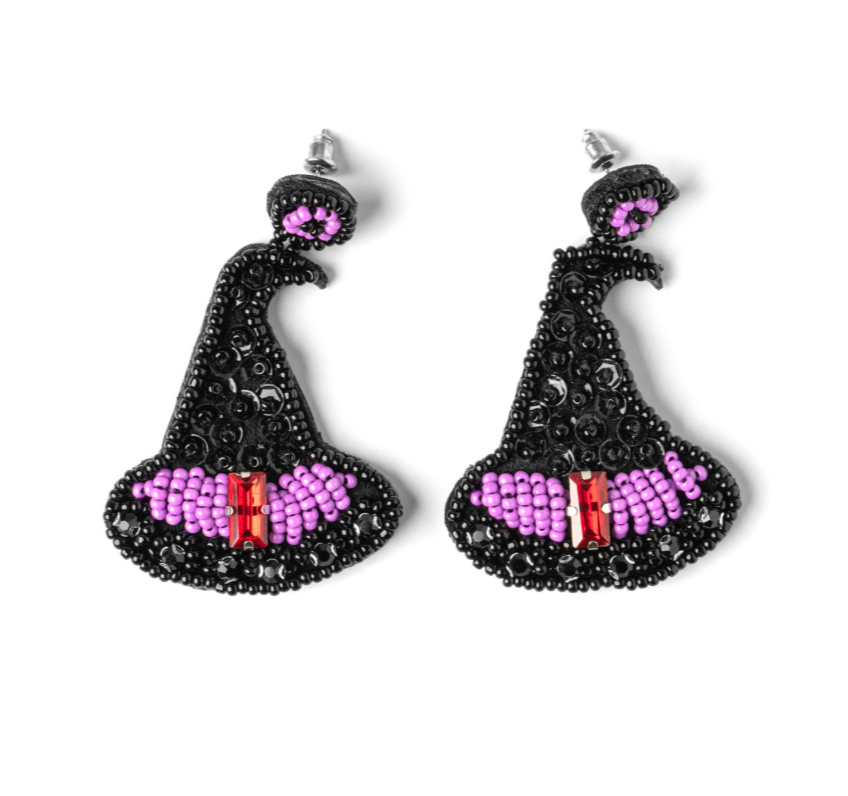 Beaded Earrings- Halloween
