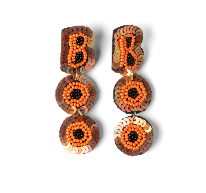 Beaded Earrings- Halloween