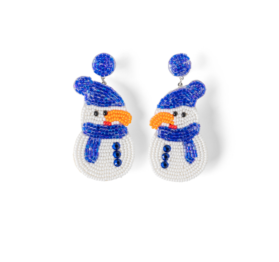 Beaded Earrings- Christmas
