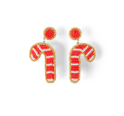 Beaded Earrings- Christmas