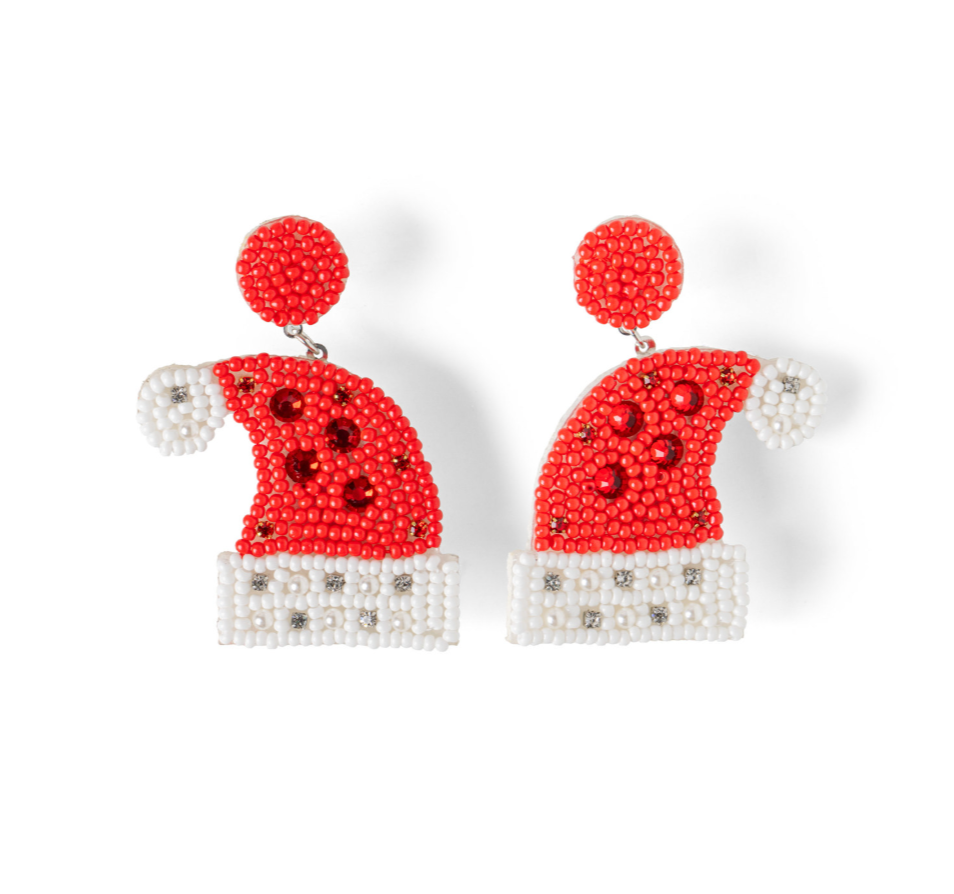 Beaded Earrings- Christmas