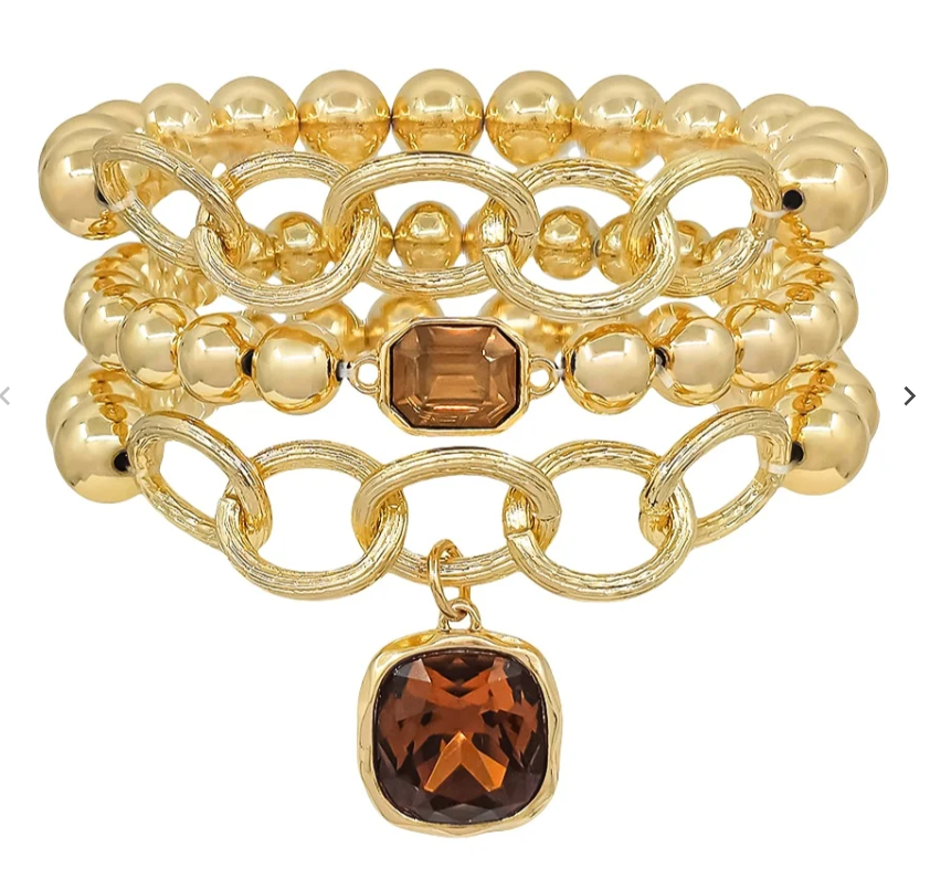 Charm Dangle Bracelet Set