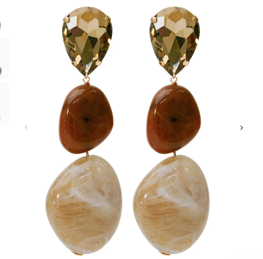 Color Block Linear Earrings