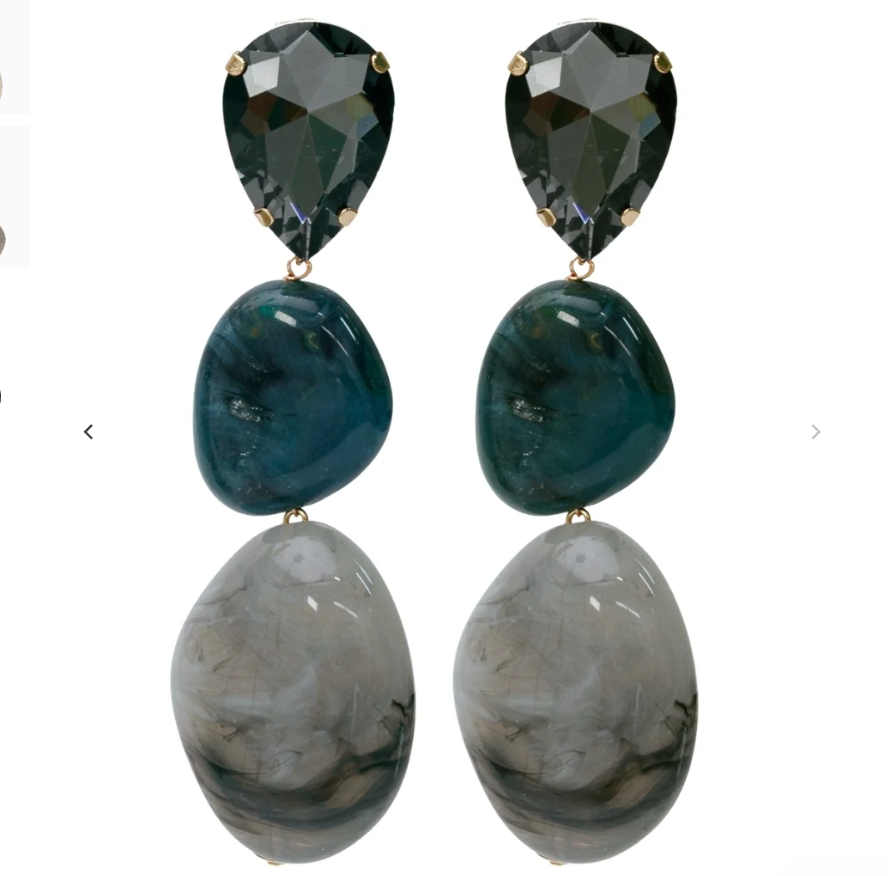 Color Block Linear Earrings