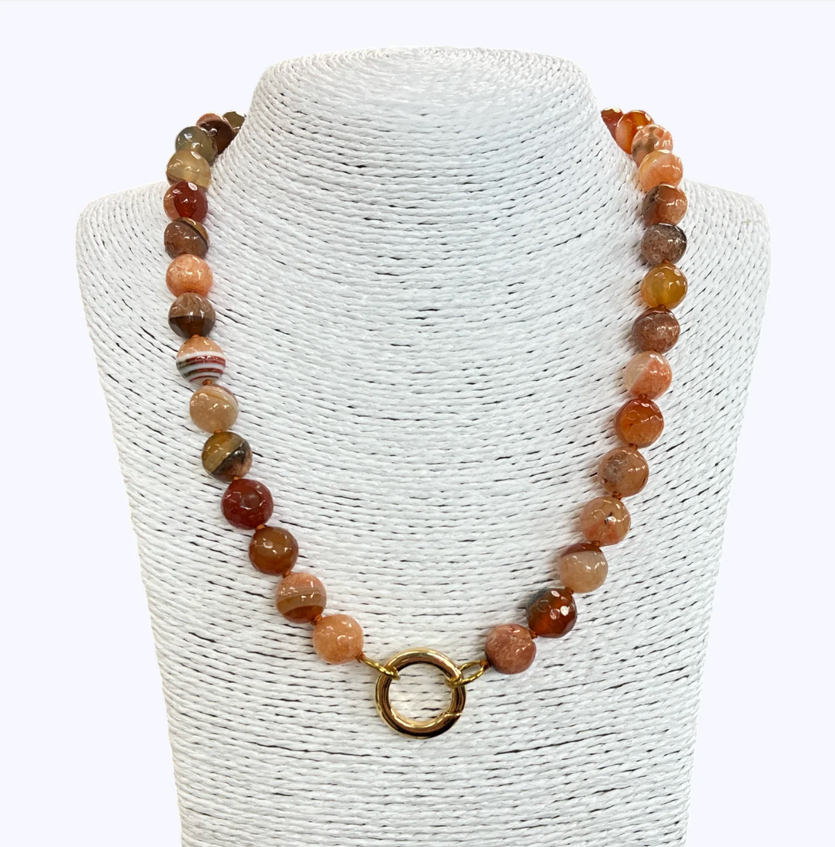 Crazy Agate Natural Stone Necklace