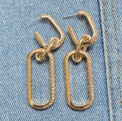 Chain Link Dangle Earrings