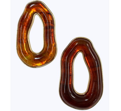 Organic Open Hoop Earrings
