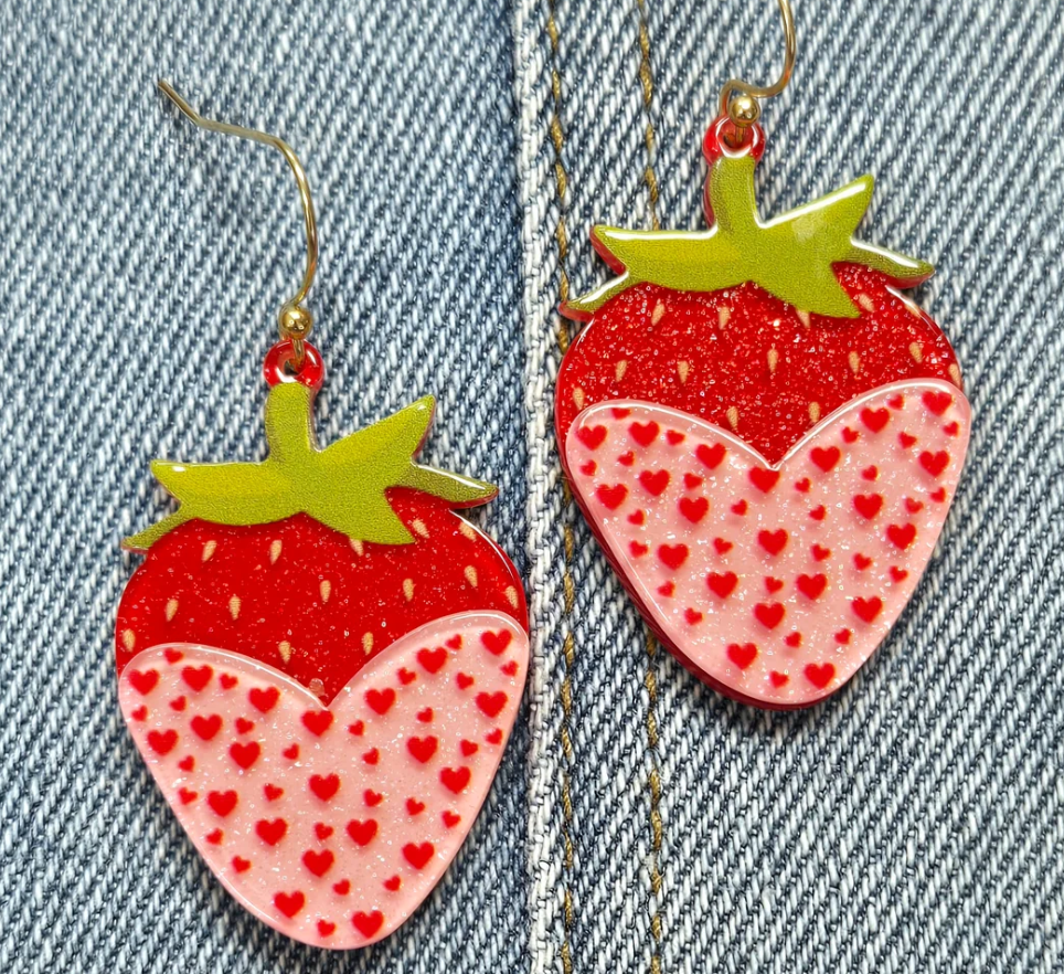 Strawberry Dangle Earrings