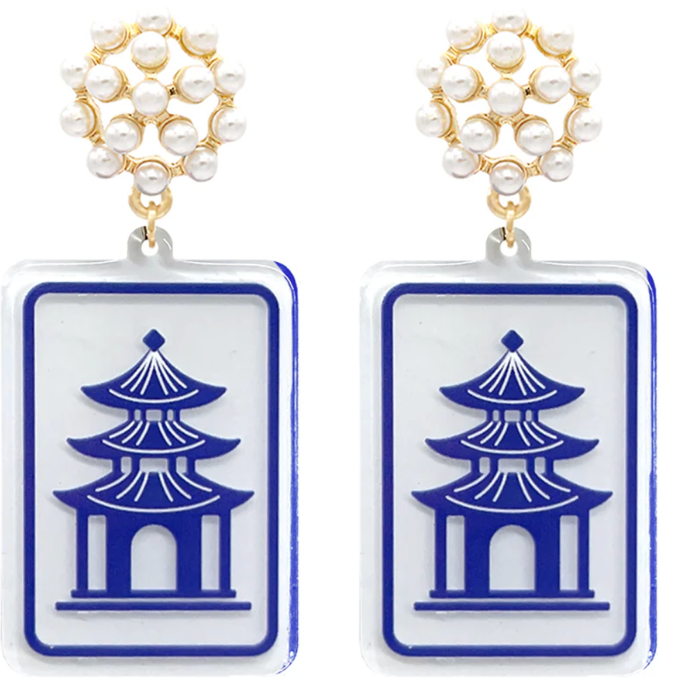 Mahjong Earrings