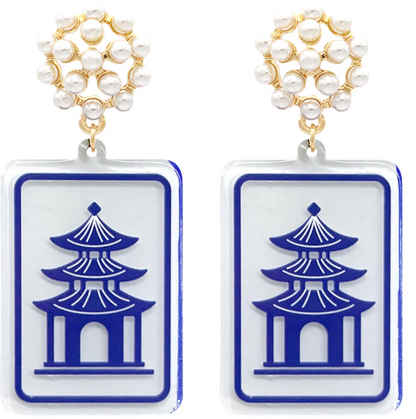 Mahjong Earrings