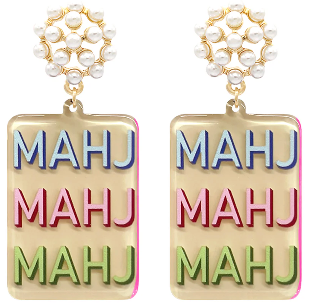 Mahjong Earrings