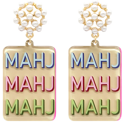 Mahjong Earrings