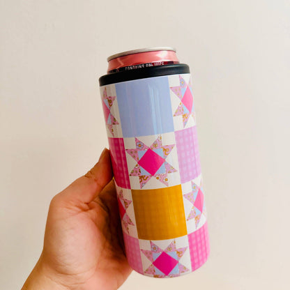 Bright Quilt Can Cooler