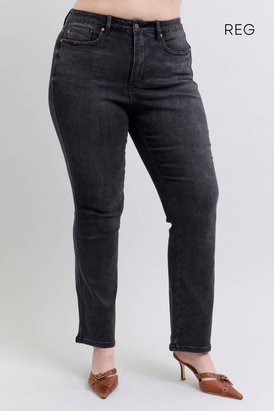 Black Tummy Control Bootcut