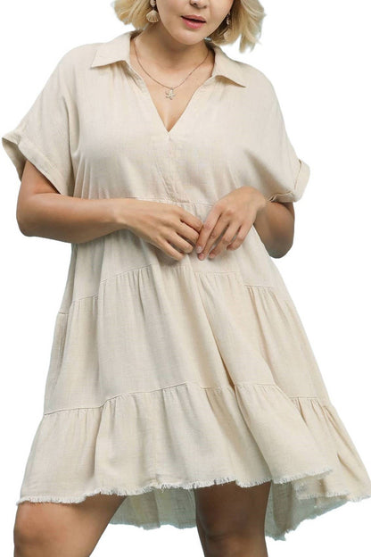 Linen Tiered Dress