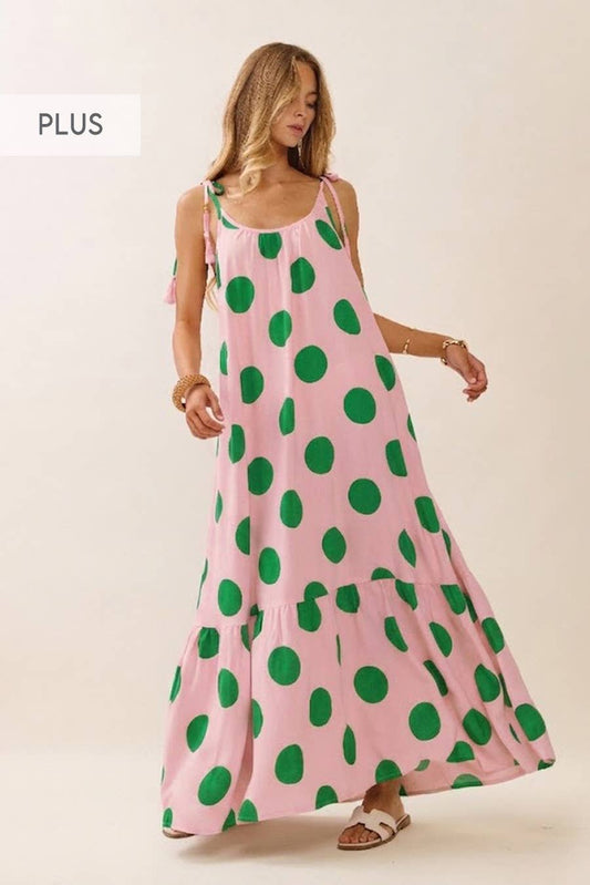 Polka Dot Maxi Dress