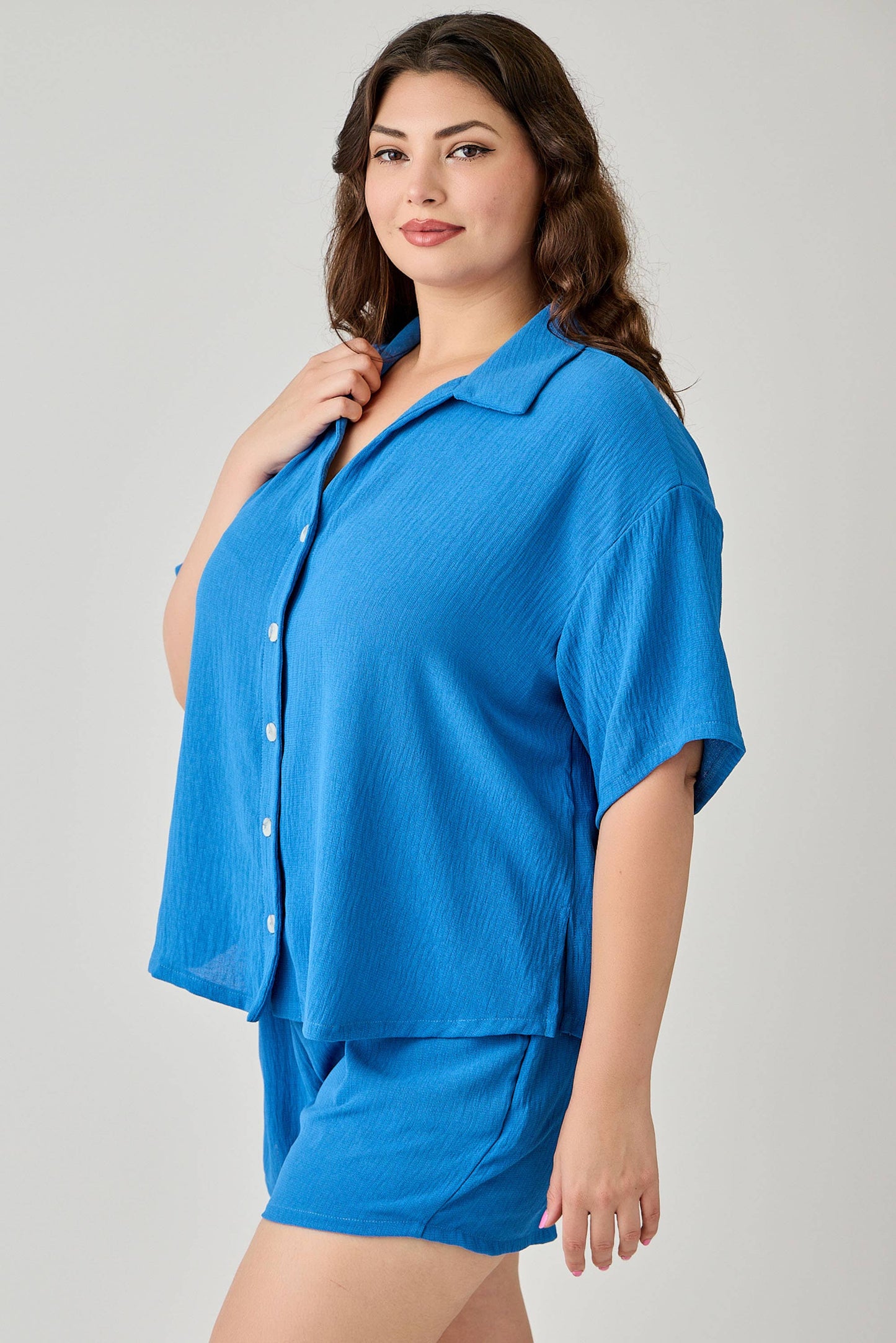 Linen Airflow Button Down Set