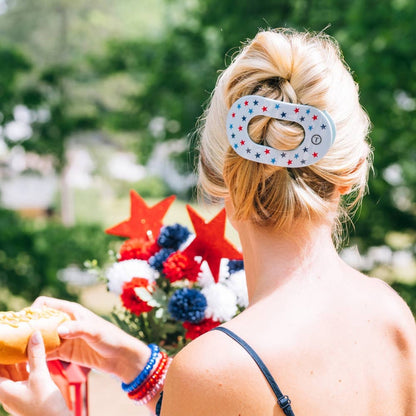 Flat Round Hair Clip| United We Sparkle
