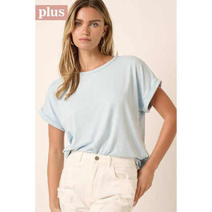 Dolman Short Sleeve Knit Top