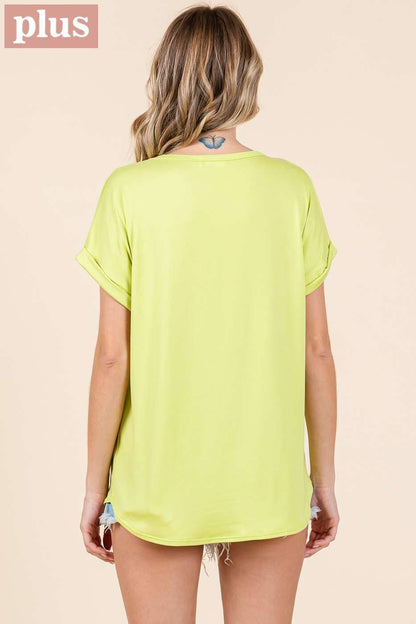 Dolman Short Sleeve Knit Top