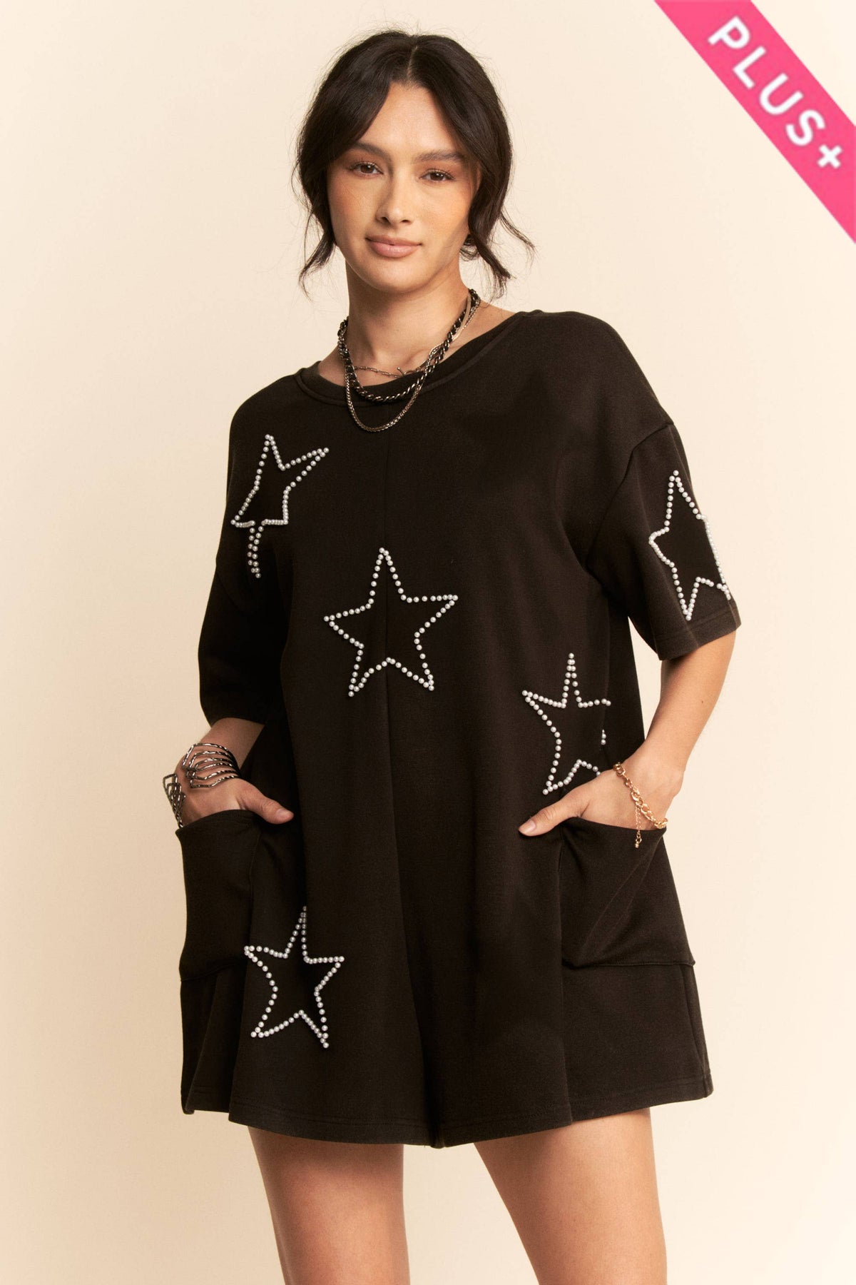 Star Patch Romper