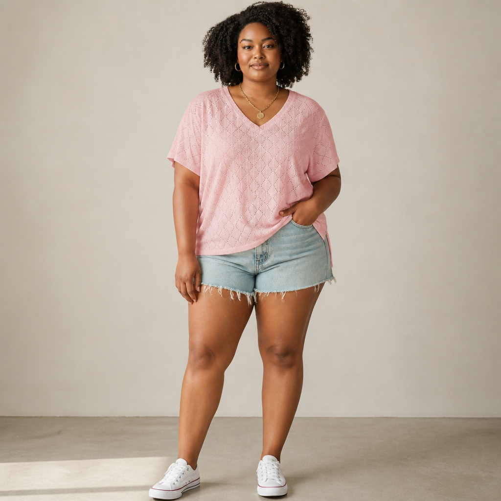 Pointelle Sweater