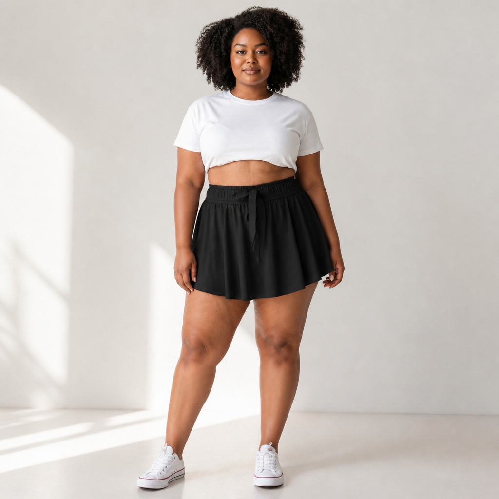 Flared Tennis Skort